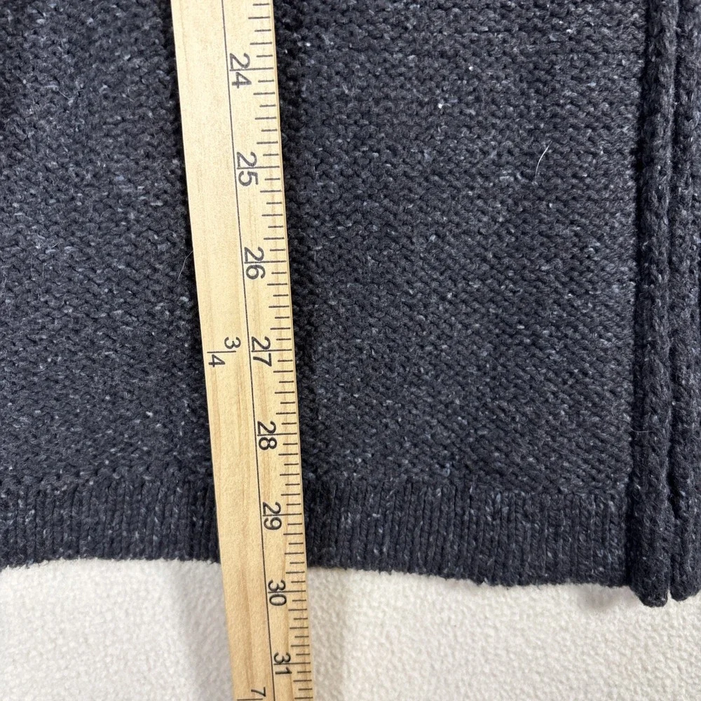 CARBON 2 COBALT CABLE KNIT FULL ZIP‎ CARDIGAN SWEATER DARK GRAYMENS XL